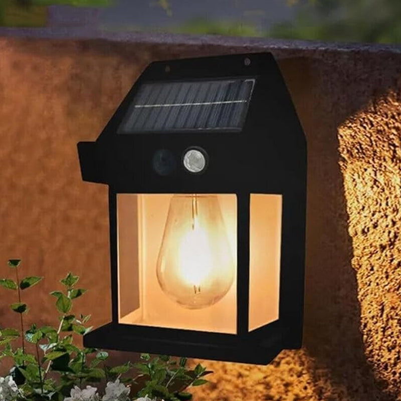 Solar Wall Lights  Lamp Outdoor Wireless Dusk (1 Pc )
