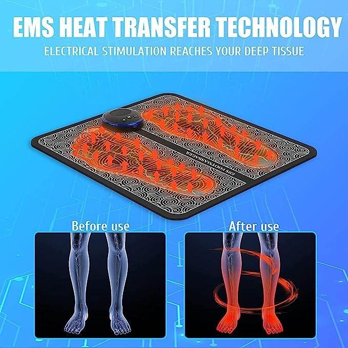 Ems Foot Massager Electric Feet Massager Deep Kneading Circulation Foot Booster For Feet - 9XShoppy