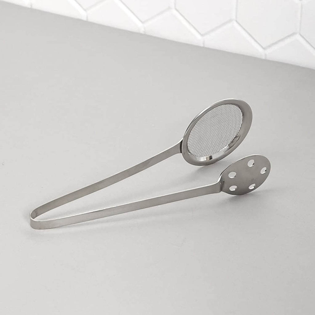 Apex Stainless Steel Skimmer Serving Tong - 9XShoppy