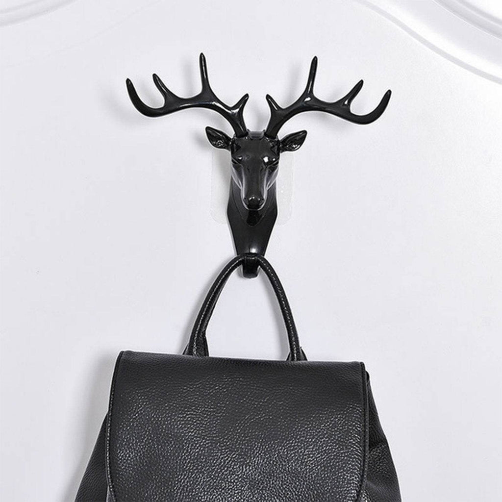 Deer Head Self Adhesive Wall Door Hook Hanger - 9XShoppy