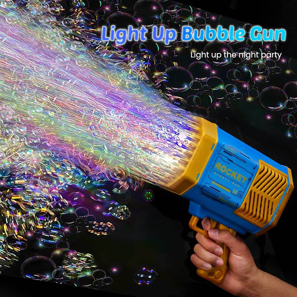 69 Holes Big Rechargeable Powerful Machine Bubble Gun - 9XShoppy