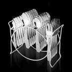 Stainless Steel Cutlery Set With Elegant Storage Stand (24 Pc) - 9XShoppy