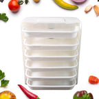 Plastic 6 Layer Wall-mounted Food Organizer Rack (1 Set) - 9XShoppy