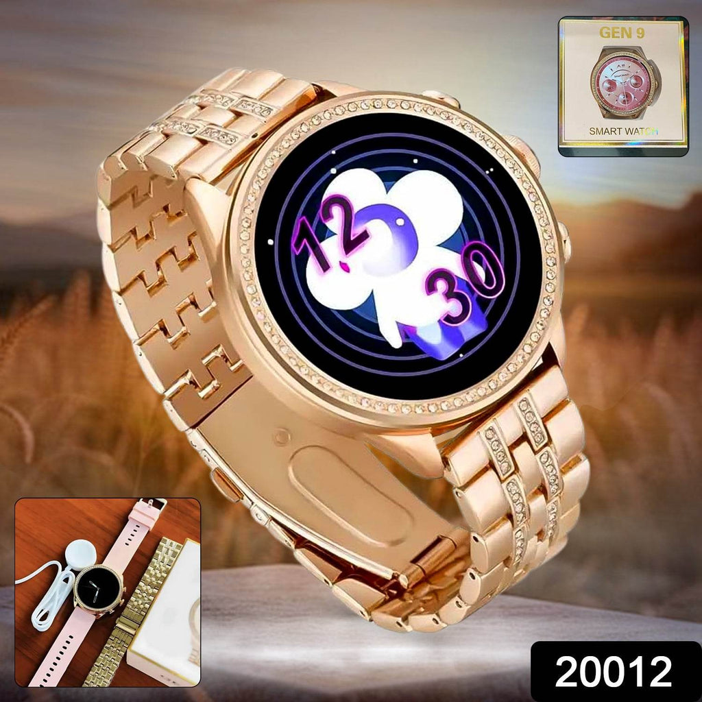 Gen 9 Diamond Strap Latest Smartwatch Hd Display 2 Straps (1 Set) - 9XShoppy