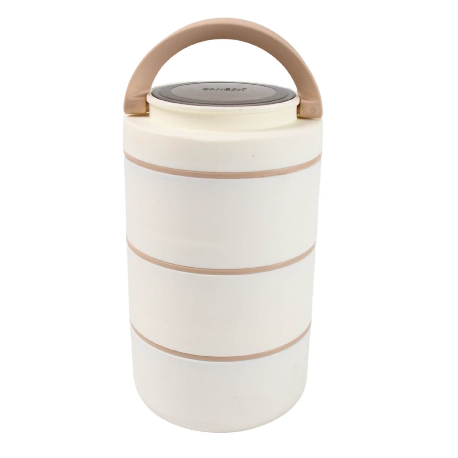 Ganesh Smart Stack 23 Layer Portable Lunch Box Stainless Steel Airtight Leak-proof Lunch Box For Office School Picnic Color May Vary (2 Layer 3 Layer) - 9XShoppy