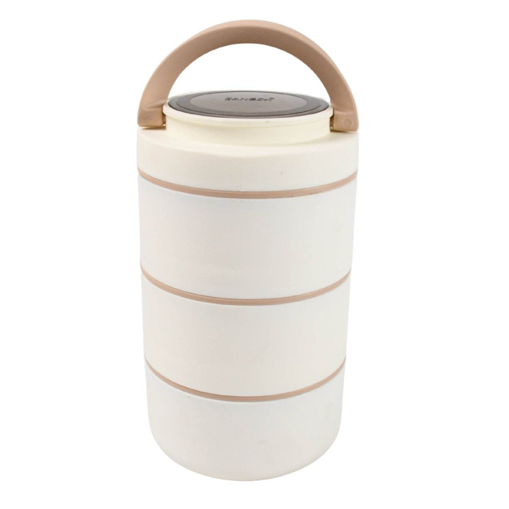Ganesh Smart Stack 23 Layer Portable Lunch Box Stainless Steel Airtight Leak-proof Lunch Box For Office School Picnic Color May Vary (2 Layer 3 Layer) - 9XShoppy