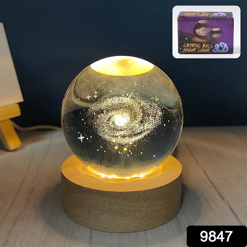 3d Crystal Ball Lamps With Base (1 Pc)