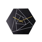 Modern Geometric Hexagon Wall Clock (1 Pc) - 9XShoppy