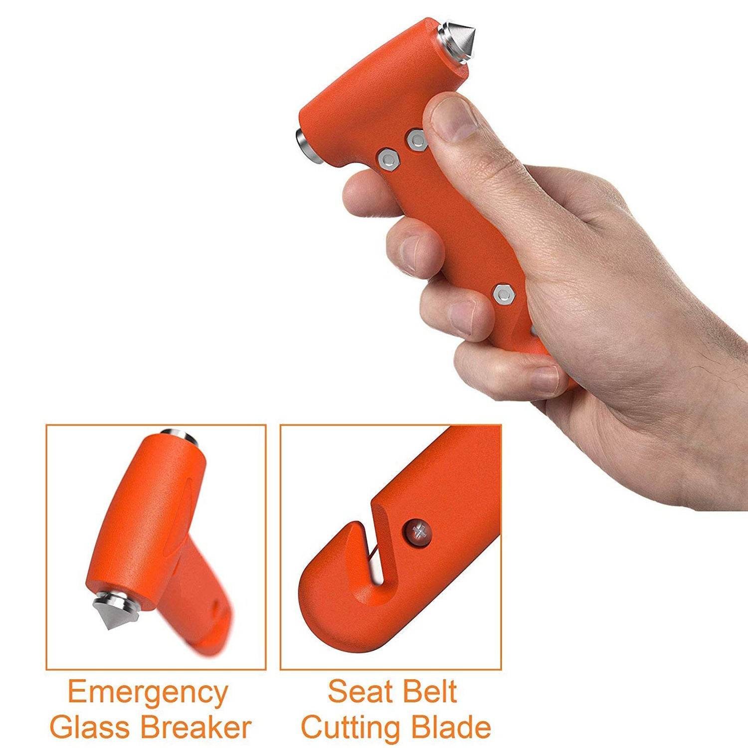 9393 Car Safety Hammeremergency And Rescue Toolcar Window Breaker And Seatbelt Cuttersafety Hammer Emergency Rescue Toolcar Window Breaking Seat Belt Cutter (1 Pc) - 9XShoppy