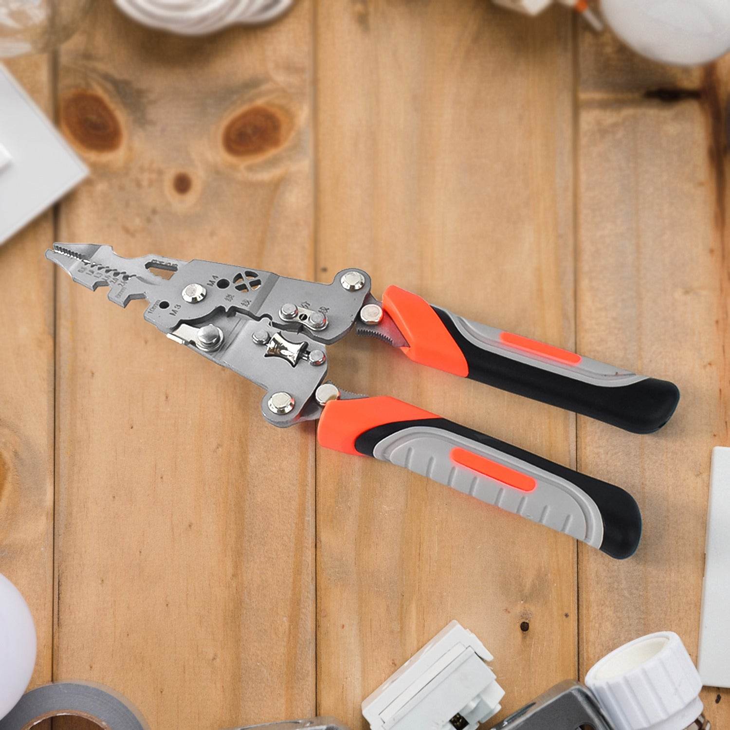 8 In 1 Wire Stripper Pliers Soft Grip - 9XShoppy