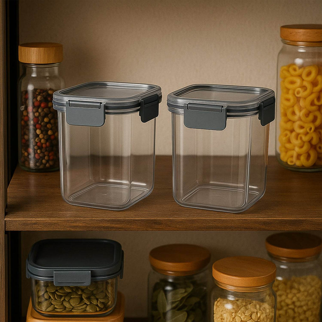 Apex Press N Lock Airtight Food Storage Container Set (2pc900ml) Approx - 9XShoppy