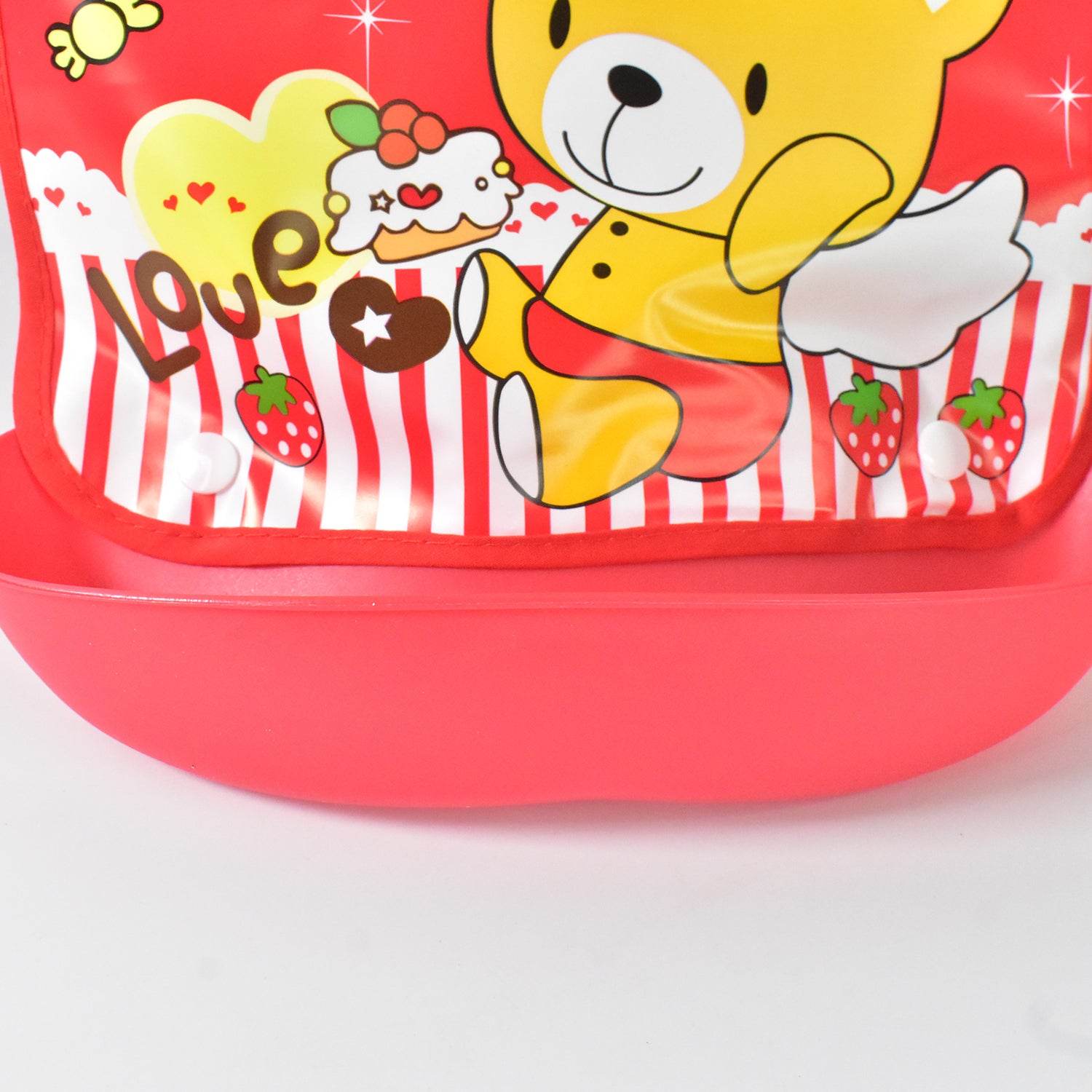 Multifunctional Waterproof Bpa Free Reusable Soft Fabric Plastic Baby Bib (1 Pc) - 9XShoppy