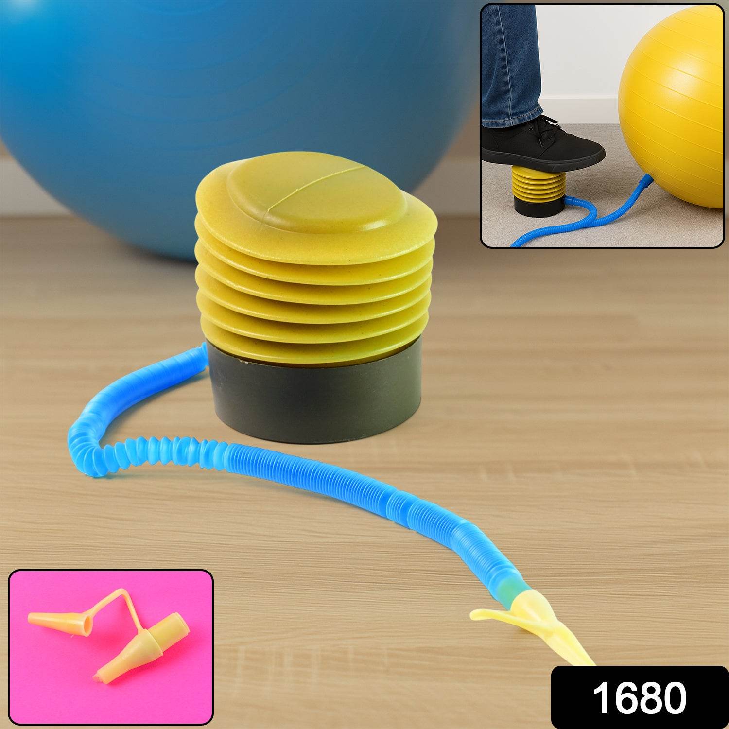 Portable Foot Air Pump With Hose - 9XShoppy