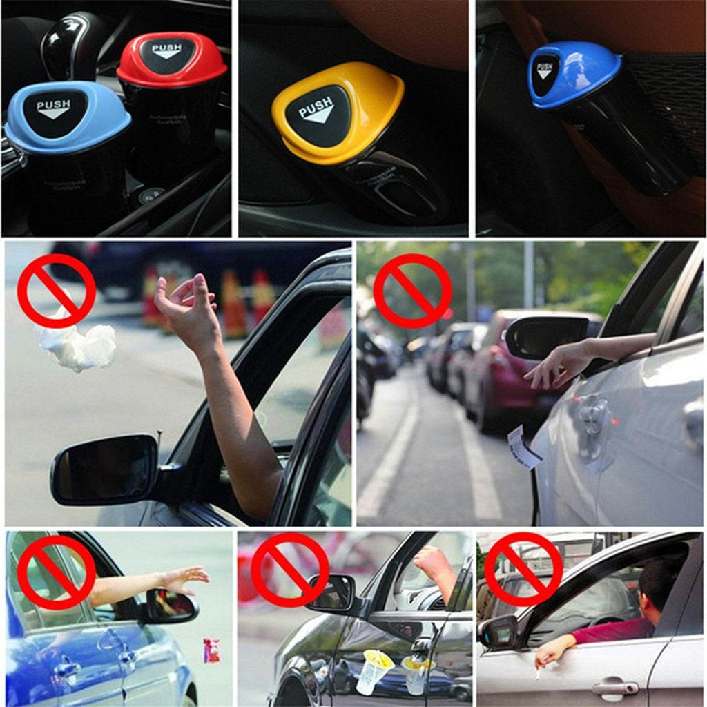 Mini Car Trash Bin Can Holder Dustbin - 9XShoppy