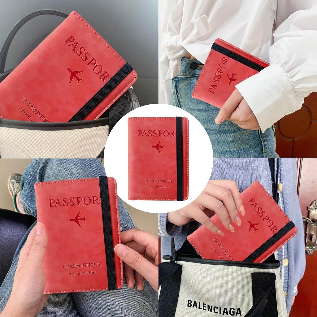 Premium Multifunction Travel Passport Holder Wallet (15x11cm 1 Pc) - 9XShoppy