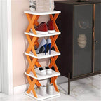 9065 5 Tier Shoes Stand Shoe Tower Rack Suit For Small Spaces Closet Small Entryway Easy Assembly And Stable In Structure Corner Storage Cabinet For Saving Space - 9XShoppy