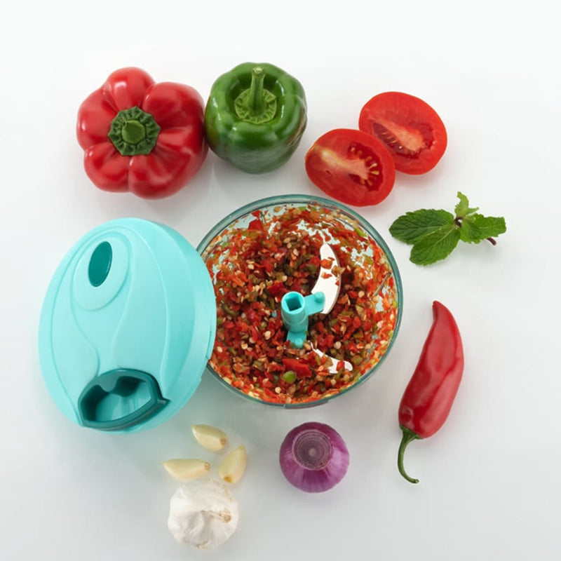 Handy Mini Plastic Vegetable Chopper Cutter Onion Chopper Vegetables For Kitchen Accessories With 3 Blades
