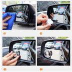 Car Blind Spot Side Mirror Round Hd Glass Blind Spot Mirror (2 Pc) - 9XShoppy