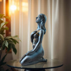 Elegant Resin Kneeling Woman Decorative Statue (1 Pc) - 9XShoppy