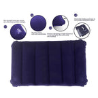 510 Velvet Air Inflatable Travel Pillow (Blue) - 9XShoppy