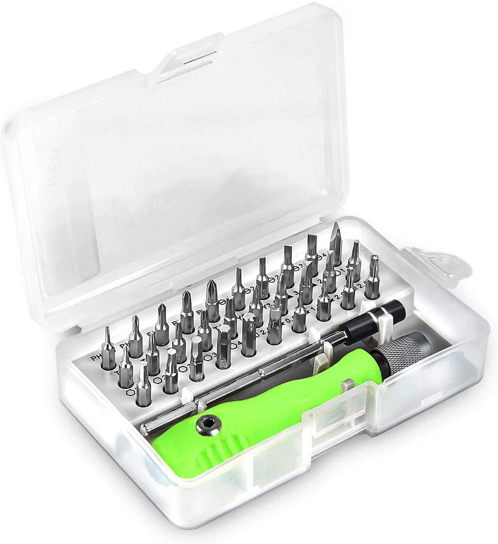 32 In 1 Mini Screwdriver Bits Set With Magnetic Flexible Extension Rod - 9XShoppy