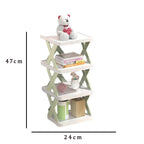 9078 4 Layer Shoes Stand Shoe Tower Rack Suit For Small Spaces Closet Small Entryway Easy Assembly And Stable In Structure Corner Storage Cabinet For Saving Space - 9XShoppy