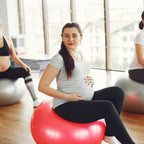 9091 Anti Burst 65 Cm Exercise Ball With Inflation Pump Non-slip Gym Ball For Yoga Pilates Core Training Exercises At Home And Gym- Suitable For Men And Women - 9XShoppy