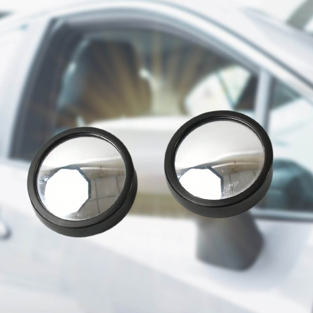 9538 Car Blind Spot Side Mirror Round Hd Glass Blindspot Mirror Convex Rear View Mirrorcar Mirror Accessories Suitable To All Cars Frameless Design (2 Pcs Set) - 9XShoppy