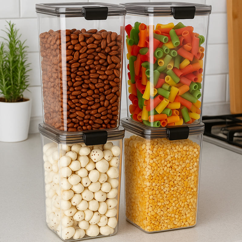 1700 Ml Airtight Lock  Lock Plastic Storage Container (1 Pc)