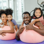 9091 Anti Burst 65 Cm Exercise Ball With Inflation Pump Non-slip Gym Ball For Yoga Pilates Core Training Exercises At Home And Gym- Suitable For Men And Women - 9XShoppy