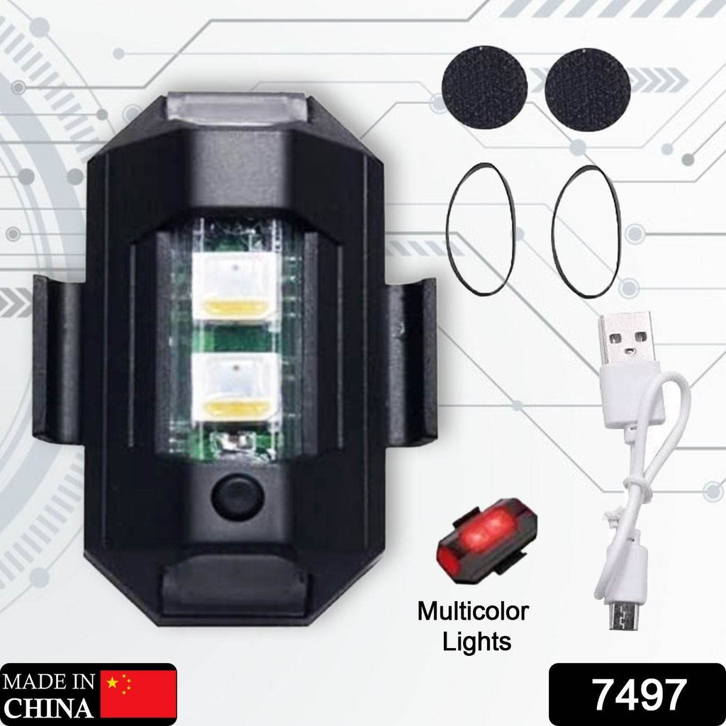 7497 Mini Led Strobe Lights Waterproof Lights Lightweight Rgb Led Lights Drone Strobe Lights Veicle Anti-collision Strobe Light Bike Motocycle Lights Usb Recharge Multi-colors - 9XShoppy