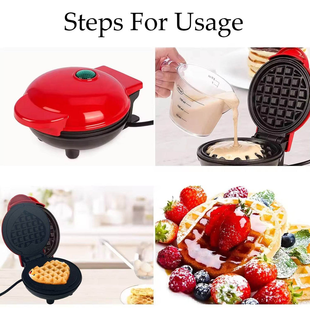 Mini Waffle Maker Machine Waffle Iron - 9XShoppy