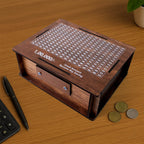 Wooden Money Piggy Bank Money Box (1 Pc With Marker Pen) - 9XShoppy