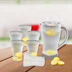 Apex Unbreakable Lemon Jug Set With 6 Glasses 1200ml Jug + 300ml Glasses Approx - 9XShoppy