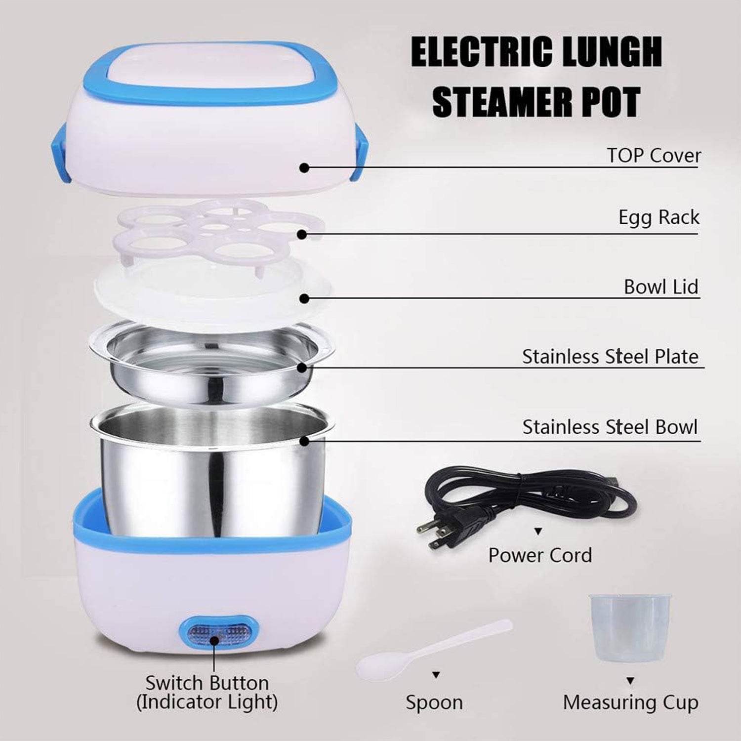 Electric Lunch Box Portable Food Warmer Food Heating Lunch Box - 9XShoppy