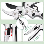 Pruning Shear Garden Shear Steel Hand Shears 20 Cm 8 Inch (1 Pc) - 9XShoppy