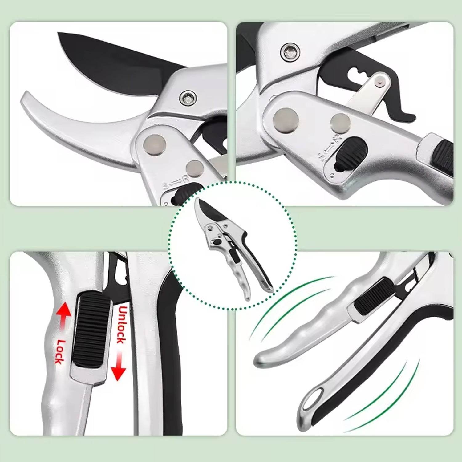 Pruning Shear Garden Shear Steel Hand Shears 20 Cm 8 Inch (1 Pc) - 9XShoppy