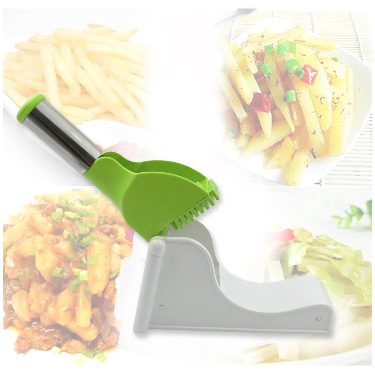 Virgin Plastic French Fry Chips Potato Chips-potato Slicer With Container - 9XShoppy