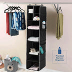 9 Shelf Hanging Closet Organizer With 5 Drawer Organizers - 9XShoppy