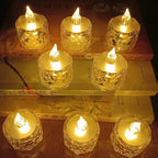 24 Pcs Flameless And Smokeless Decorative Acrylic Candles - 9XShoppy