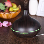 Aromatherapy Humidifier With 7 Colourful Led Light Change (500 Ml Capacity With Remote) - 9XShoppy