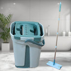 Scratch Cleaning Mop With 2 In 1 Self Clean Wash Dry Hands Free Flat Mop - 9XShoppy