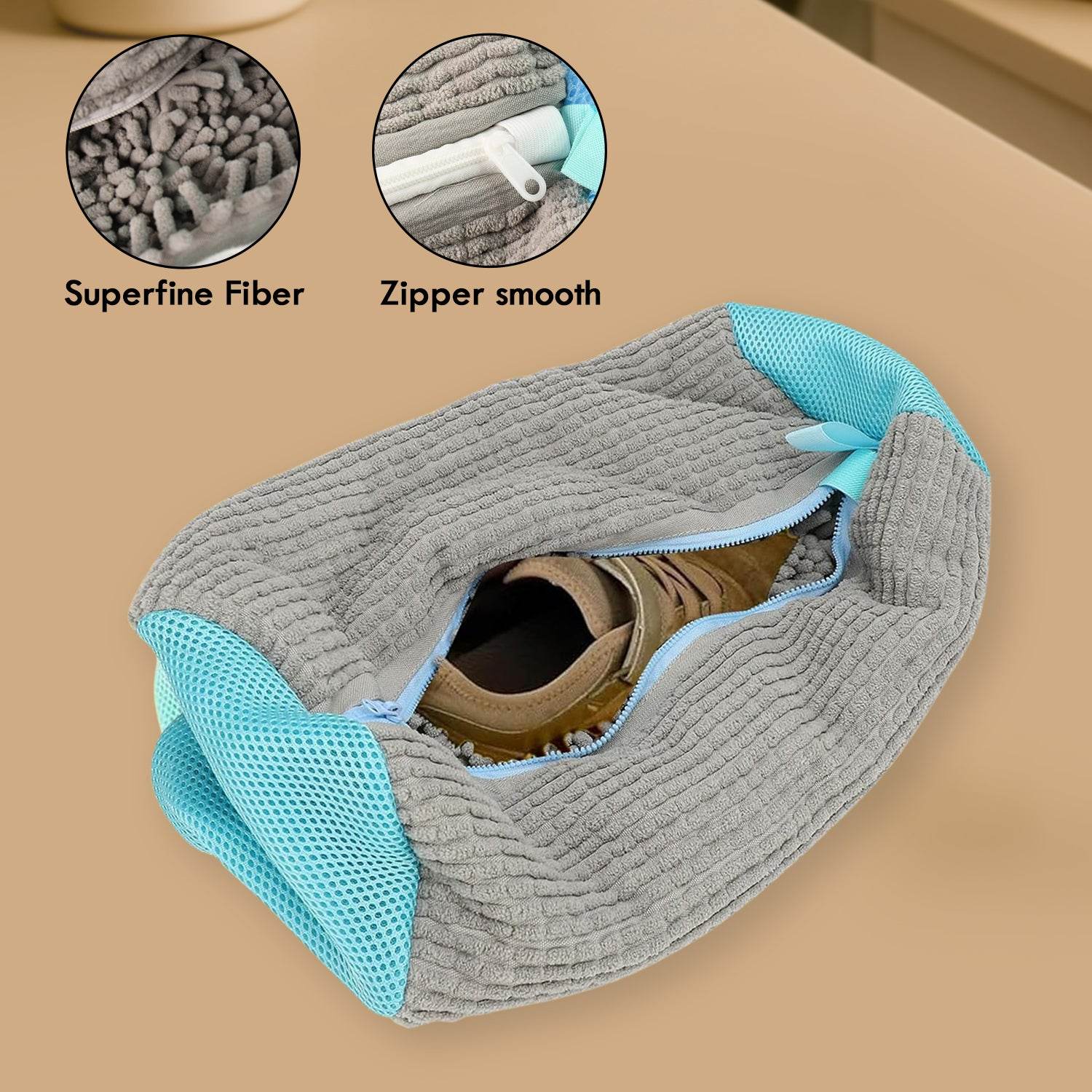 Heavy-duty Reusable Shoe Washing Bag For Washing Machine (1 Pc) - 9XShoppy