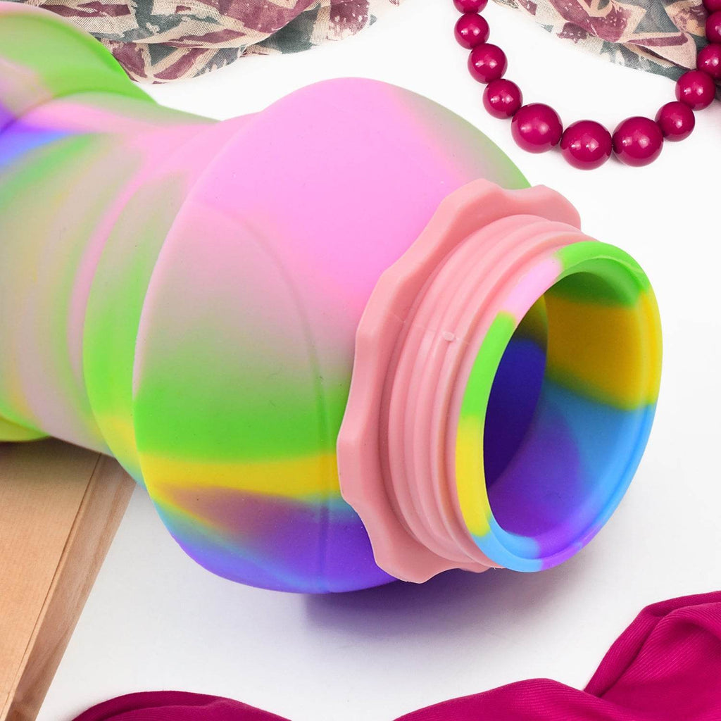 Flexible Collapsible Silicone Sports Water Bottle (260 Ml 20 Cm Folding) - 9XShoppy