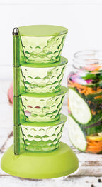 4 In 1 Multipurpose 360 Degree Rotating Pickle Rack Container For Kitchen - 9XShoppy