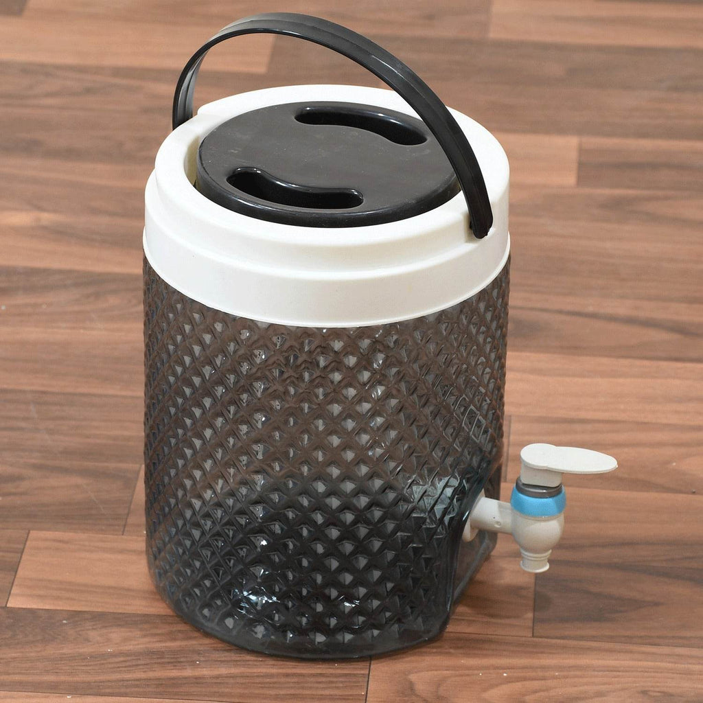 5984 Diamond Cut Design Plastic Water Jug To Carrying Water And Other Beverages (4500ml) - 9XShoppy