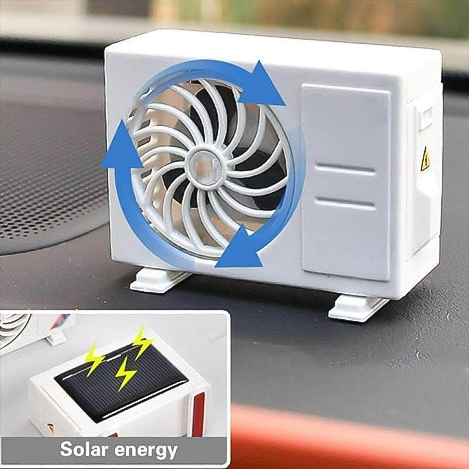 Ac Design Solar-powered Car Air Freshener Built-in Perfume Diffuser For Dashboard And Ac Vent - 9XShoppy