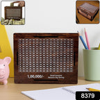 Wooden Money Piggy Bank Money Box (1 Pc With Marker Pen) - 9XShoppy