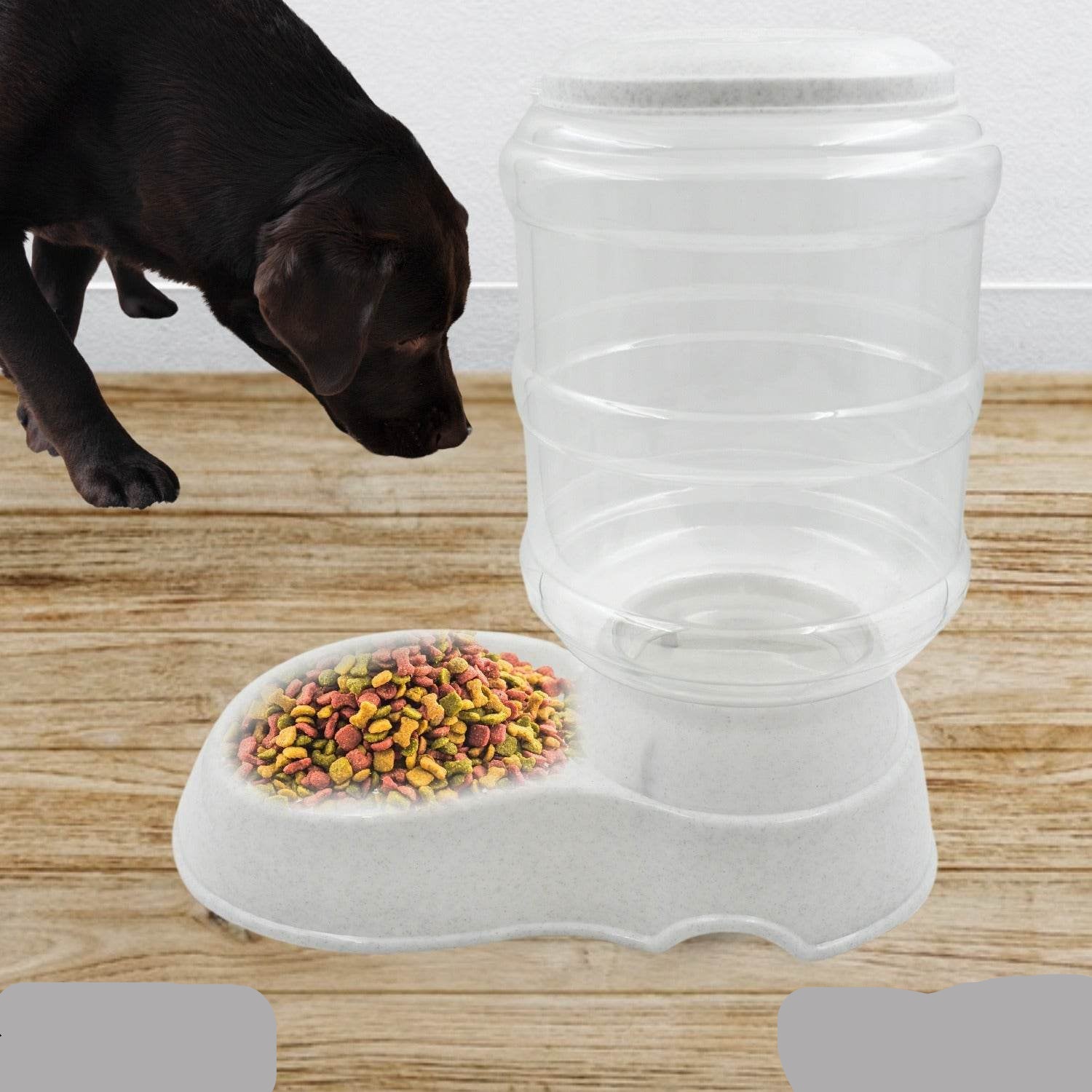 Pet Feeder Food Dispenser - Replenish Pet Food For Dog Cat Animal Automatic Gravity Dry Food Storage Bottle - 9XShoppy