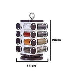 8119 Ganesh Multipurpose Revolving Spice Rack With 16 Pcs Dispenser Each 100 Ml Plastic Spice Abs Material 1 Piece Spice Set 1 Piece Spice Set (Plastic) - 9XShoppy
